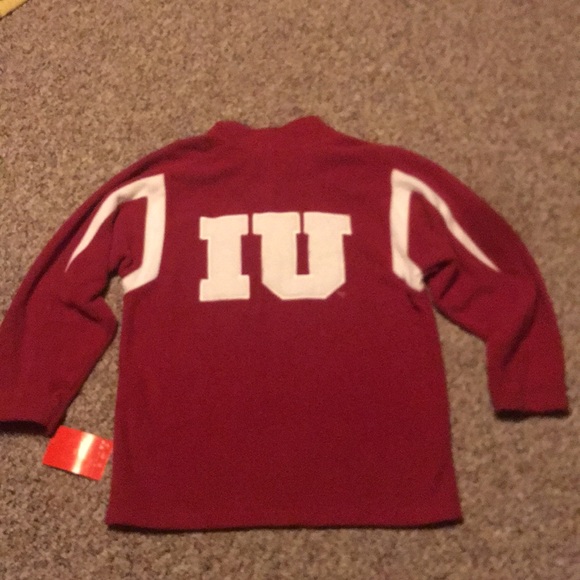 Bundle of New Nike Indiana Hoosiers Fleece 1/4 zip & long sleeve shirt Small - Picture 6 of 8